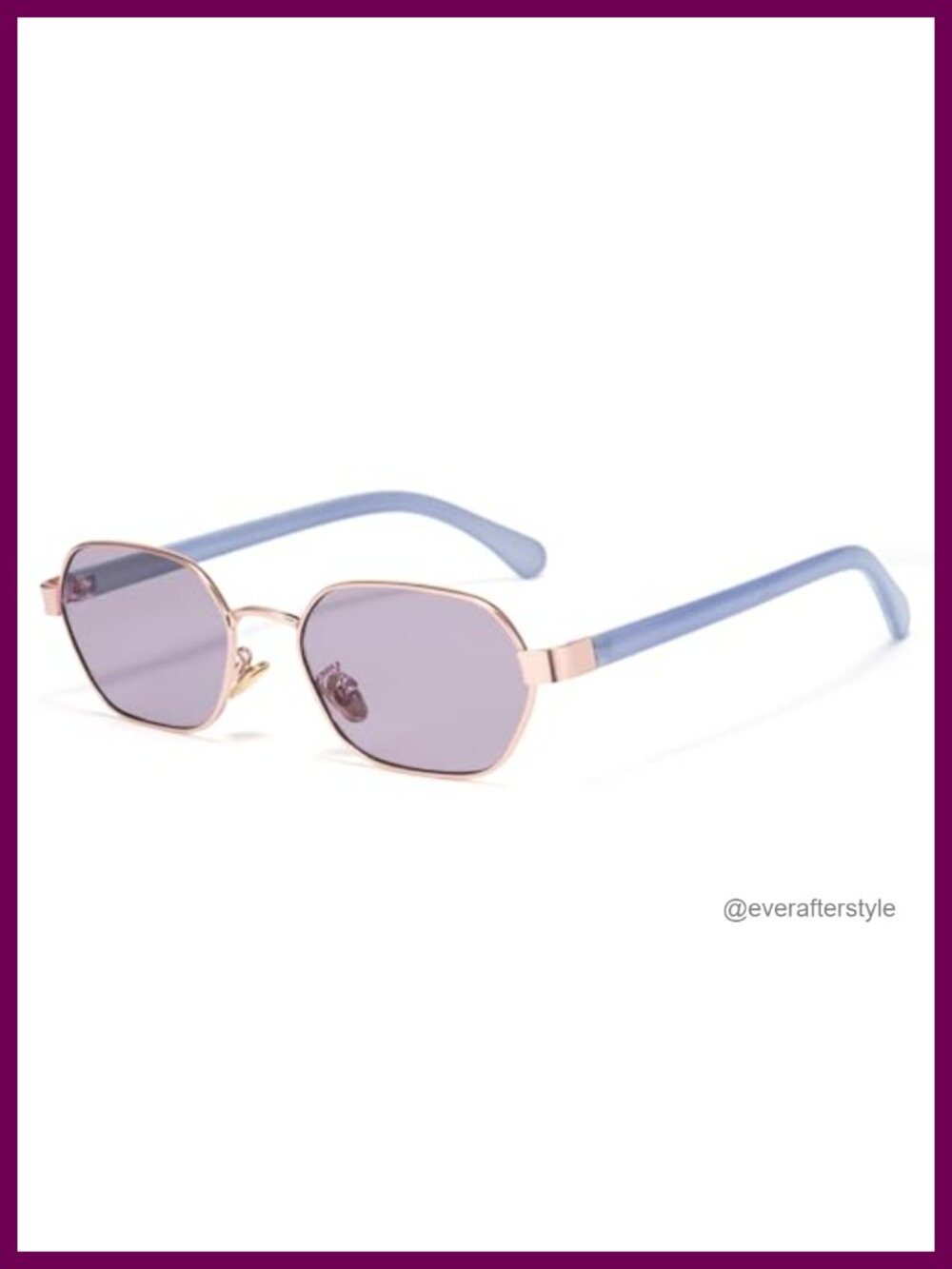 Vintage Square Metal Sunglasses Non-Polarized UV Protection Unisex